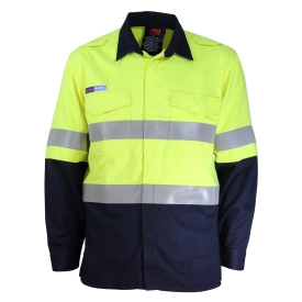 INHERENT FR PPE1 2T L/W DN SHT Yellow/Navy XS